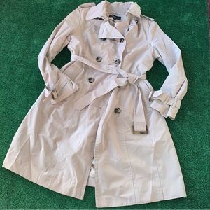 London Fog Women's  L Belted Trench Coat| Tan/Beige.